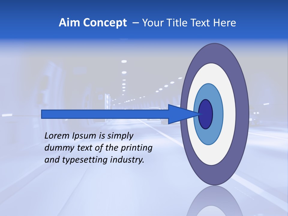 Night Tunnel PowerPoint Template