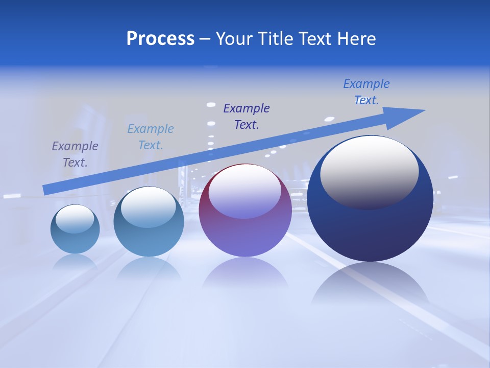 Night Tunnel PowerPoint Template