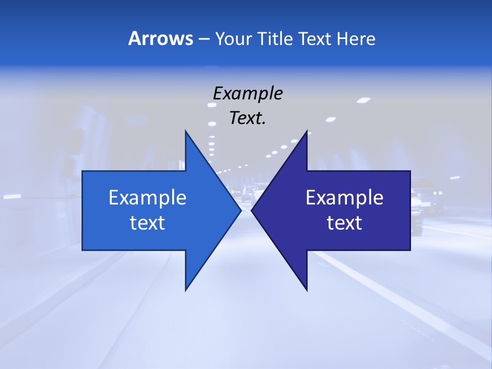 Night Tunnel PowerPoint Template