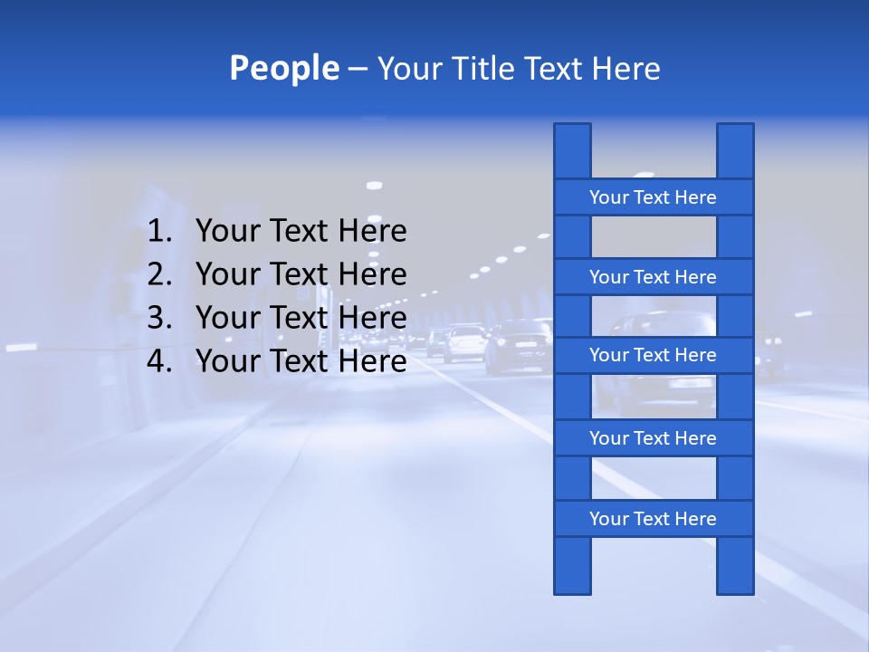 Night Tunnel PowerPoint Template