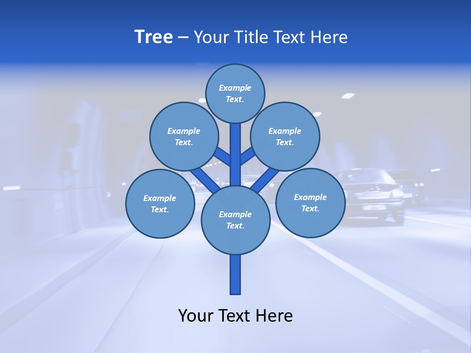 Night Tunnel PowerPoint Template