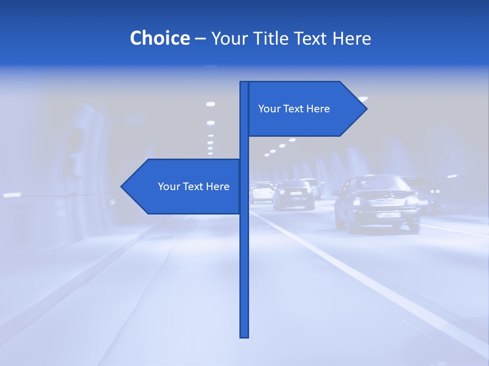 Night Tunnel PowerPoint Template