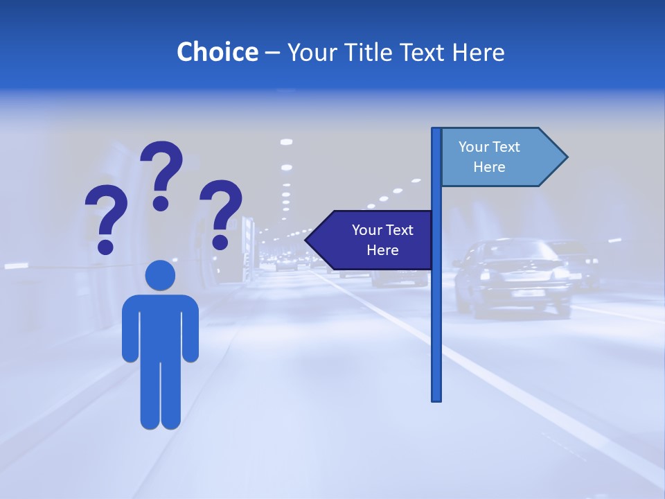 Night Tunnel PowerPoint Template