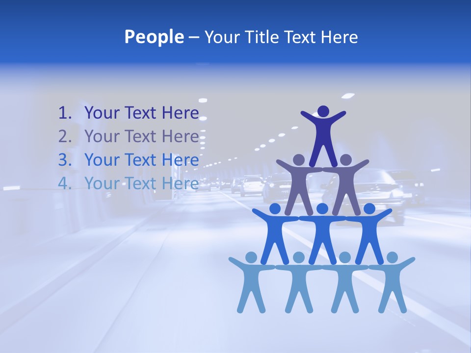 Night Tunnel PowerPoint Template