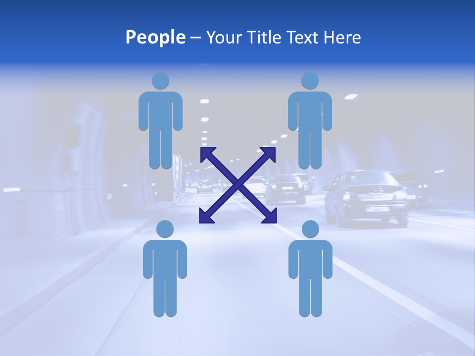 Night Tunnel PowerPoint Template