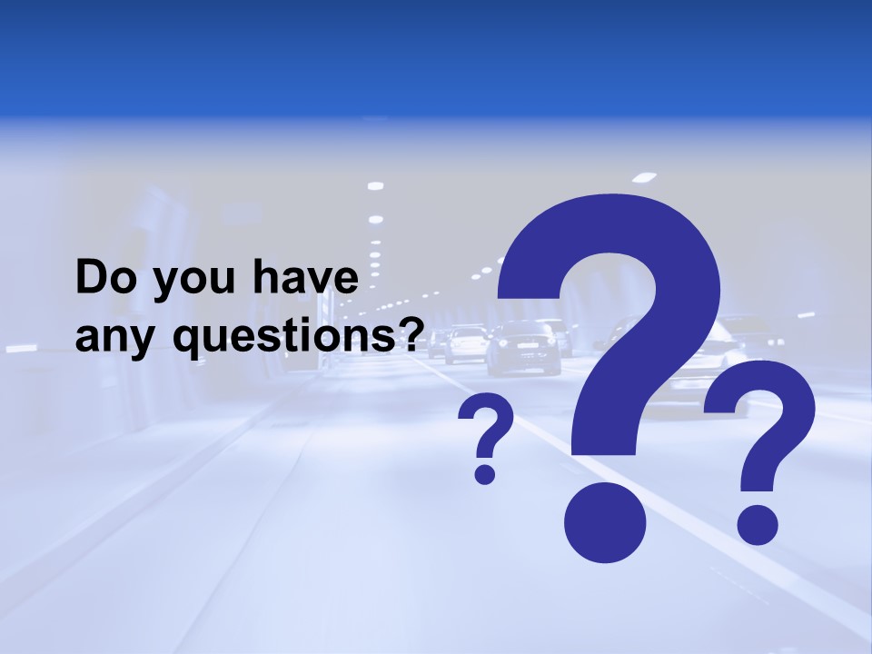 Night Tunnel PowerPoint Template