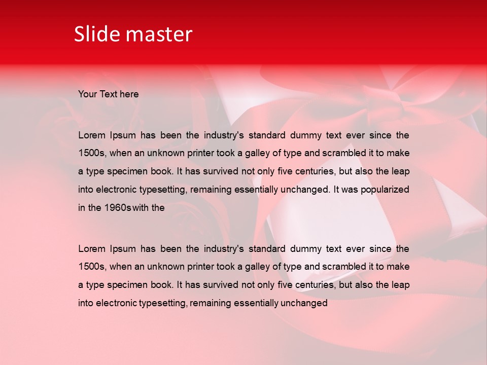 Romantic Valentine PowerPoint Template