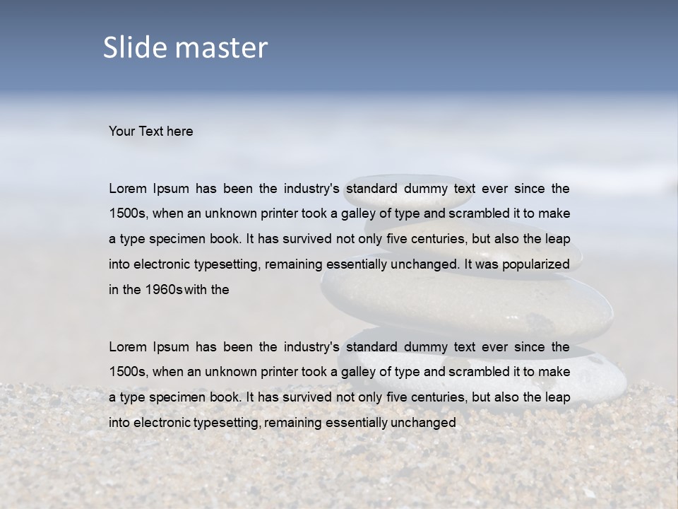 Design Stones Stability PowerPoint Template