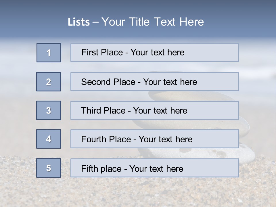 Design Stones Stability PowerPoint Template