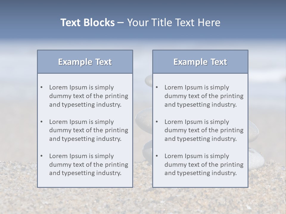 Design Stones Stability PowerPoint Template