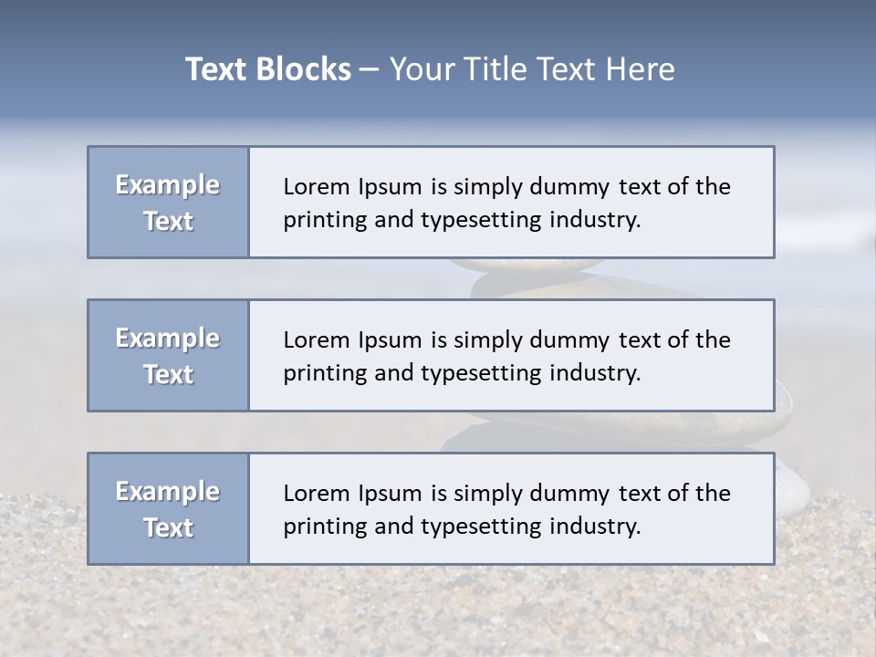 Design Stones Stability PowerPoint Template