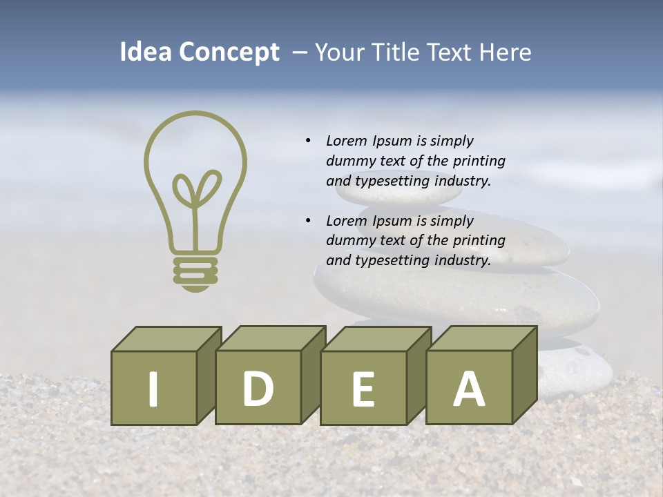 Design Stones Stability PowerPoint Template