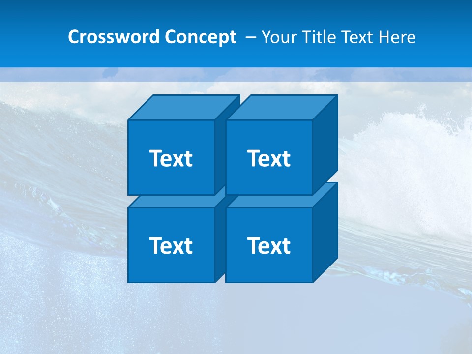 Foam Sea Sky PowerPoint Template