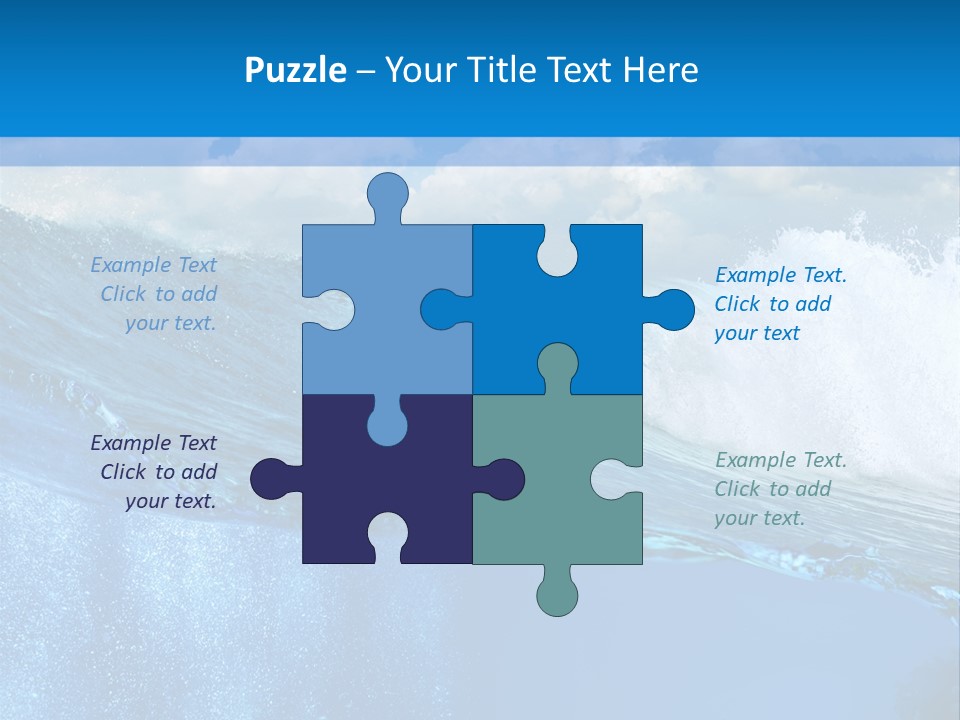 Foam Sea Sky PowerPoint Template