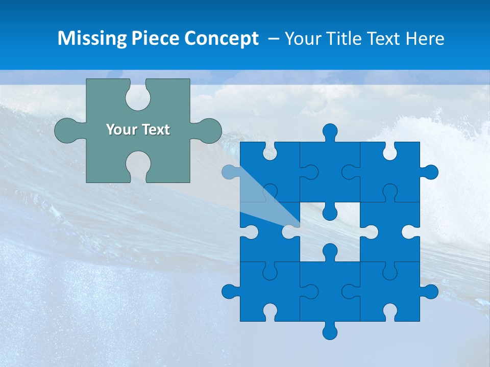 Foam Sea Sky PowerPoint Template