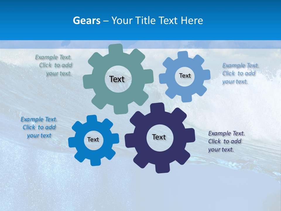Foam Sea Sky PowerPoint Template
