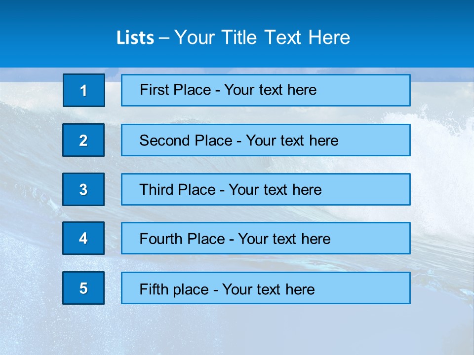 Foam Sea Sky PowerPoint Template
