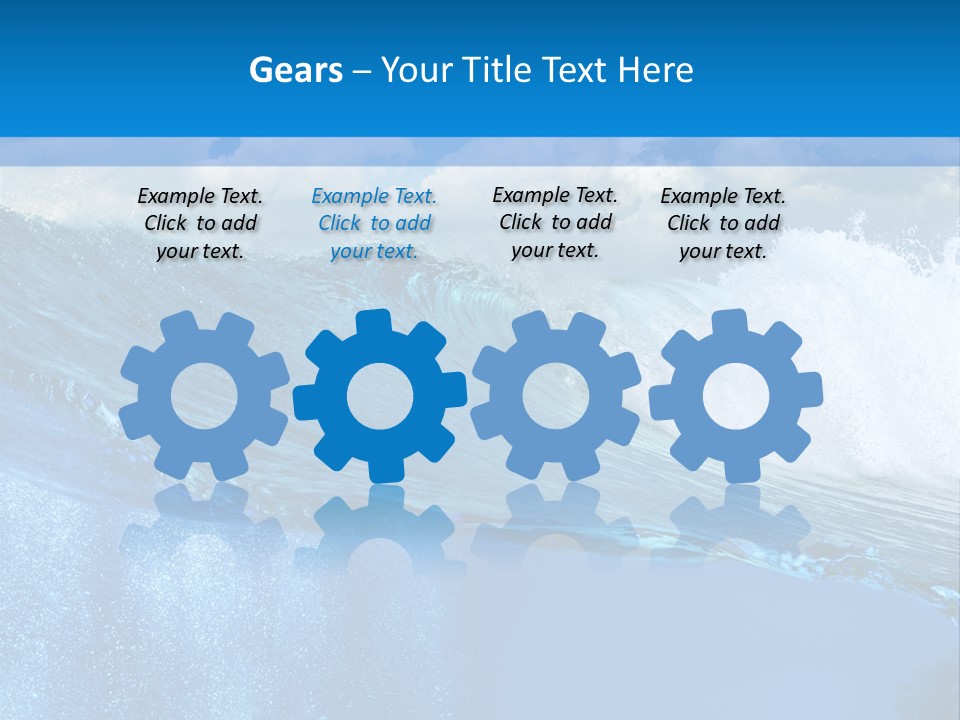 Foam Sea Sky PowerPoint Template