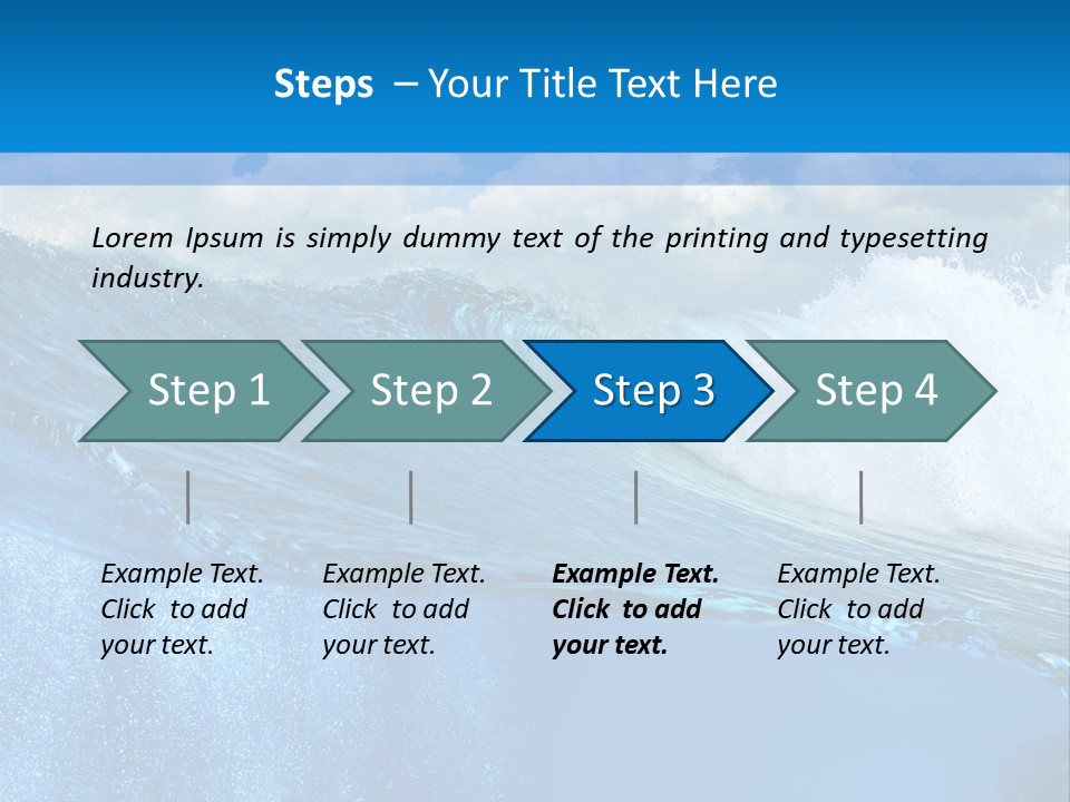 Foam Sea Sky PowerPoint Template
