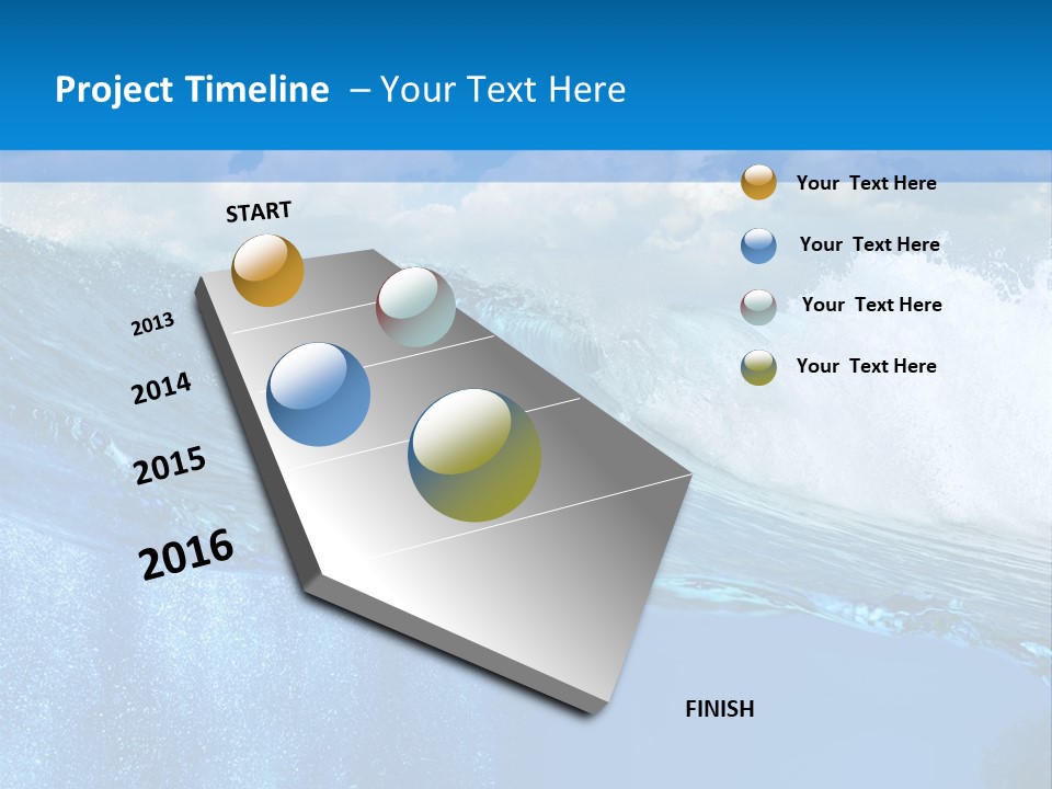 Foam Sea Sky PowerPoint Template