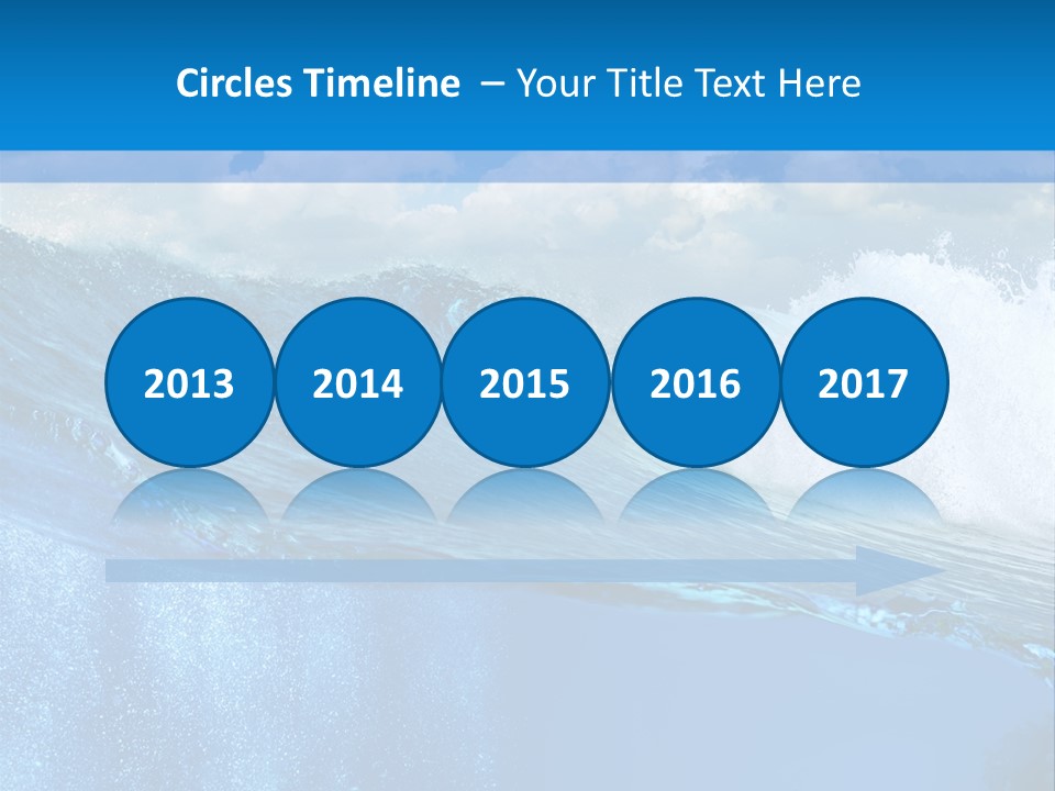 Foam Sea Sky PowerPoint Template