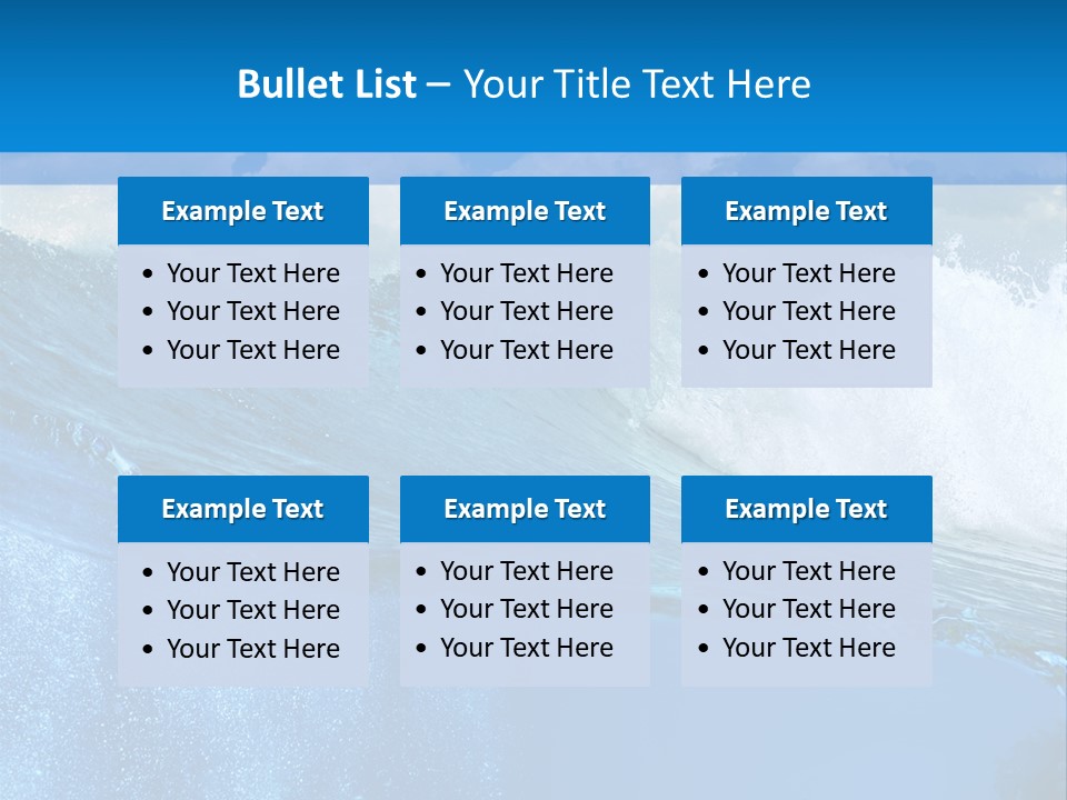Foam Sea Sky PowerPoint Template