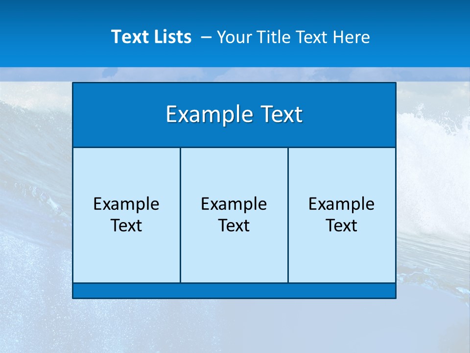 Foam Sea Sky PowerPoint Template