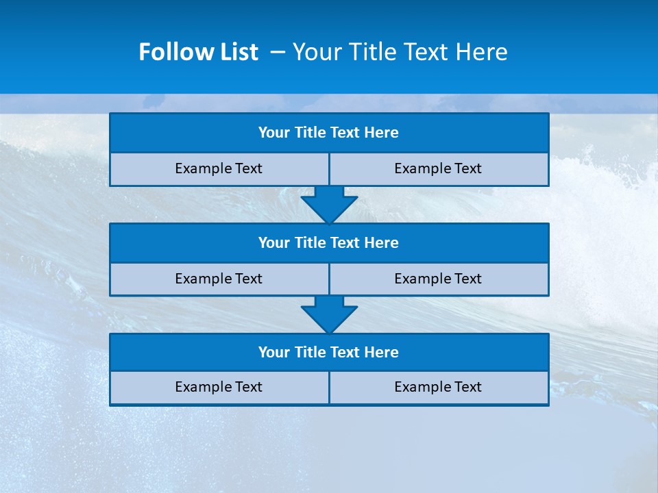 Foam Sea Sky PowerPoint Template