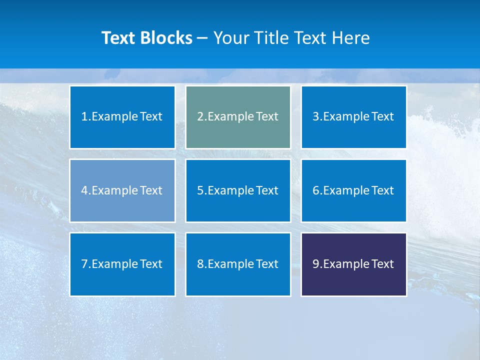 Foam Sea Sky PowerPoint Template