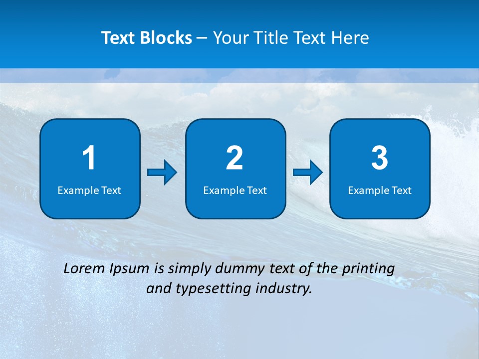 Foam Sea Sky PowerPoint Template