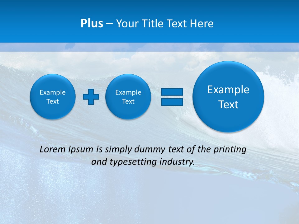 Foam Sea Sky PowerPoint Template