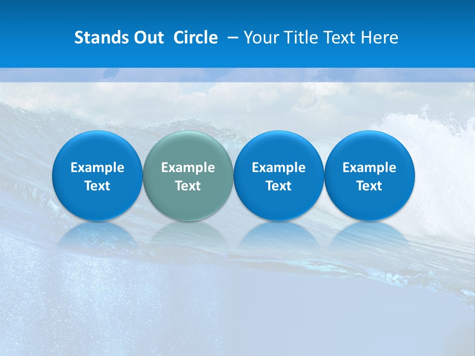 Foam Sea Sky PowerPoint Template