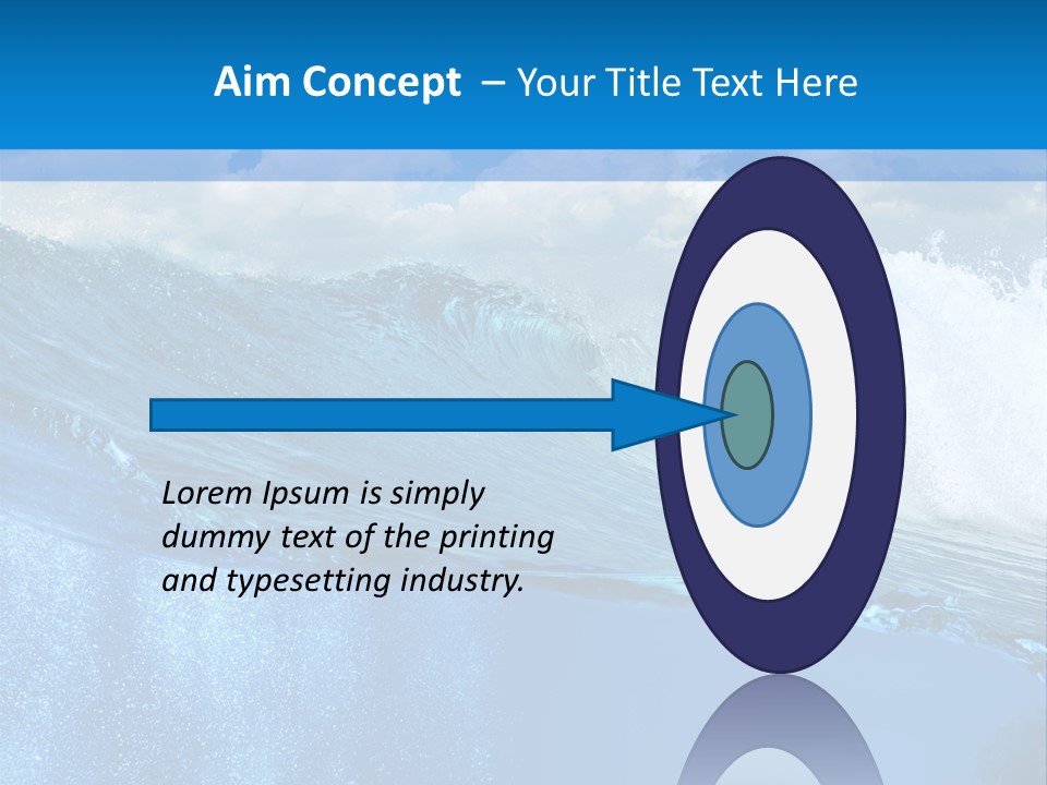 Foam Sea Sky PowerPoint Template