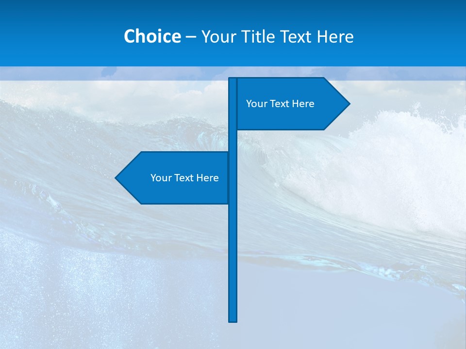 Foam Sea Sky PowerPoint Template
