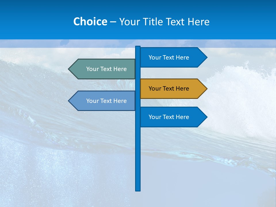 Foam Sea Sky PowerPoint Template