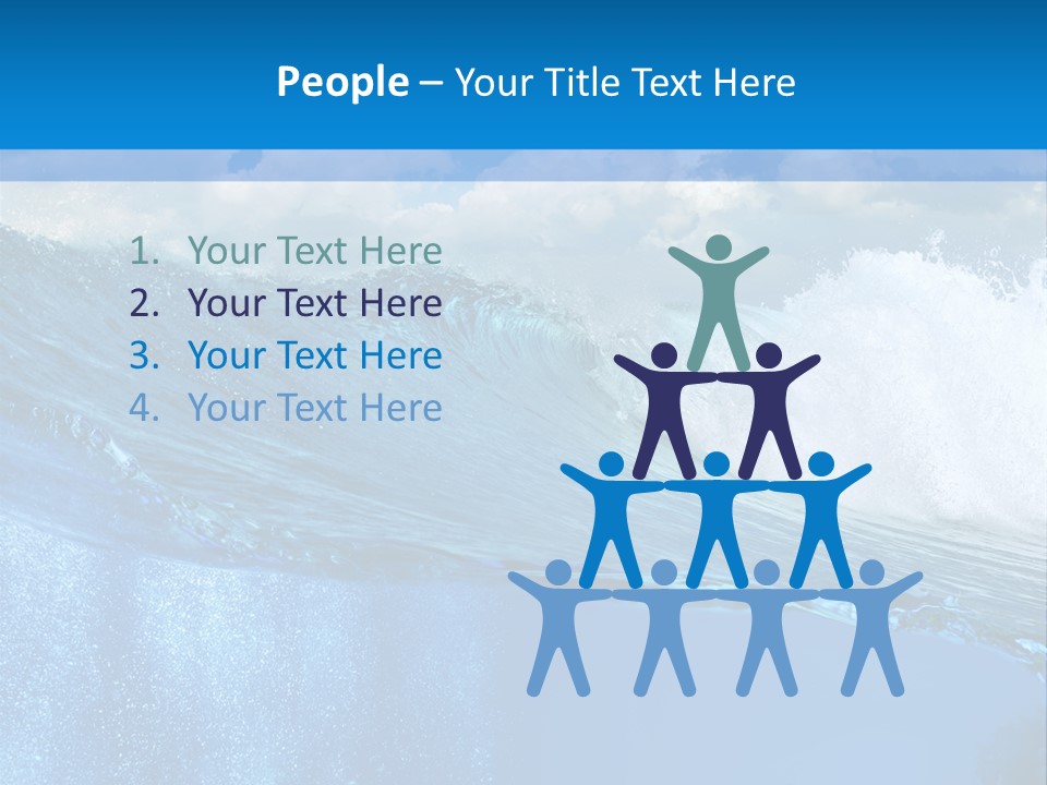 Foam Sea Sky PowerPoint Template