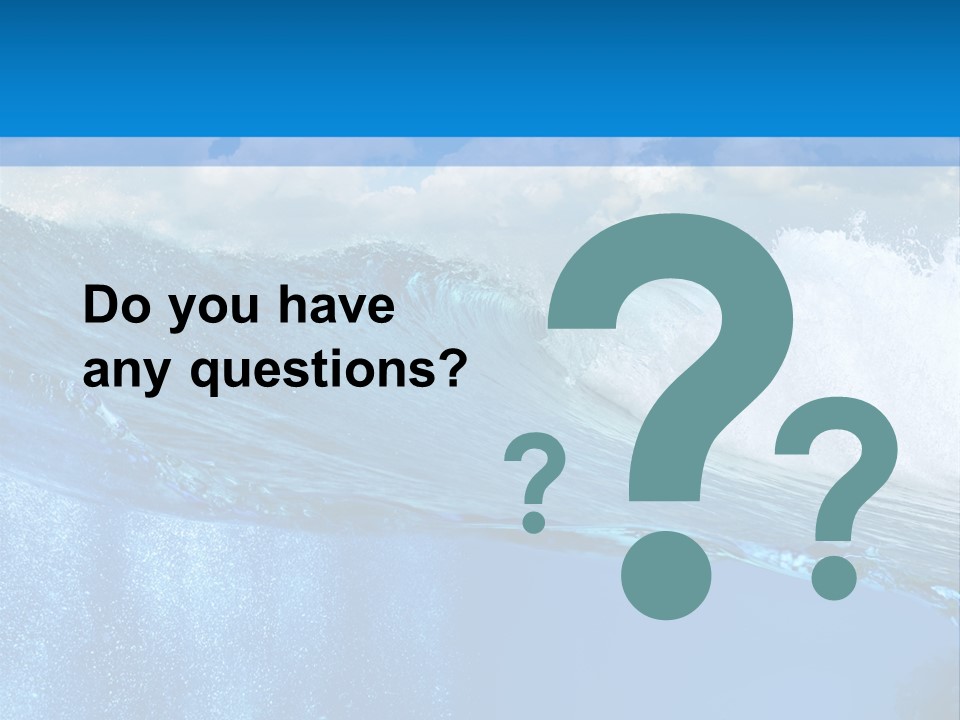 Foam Sea Sky PowerPoint Template