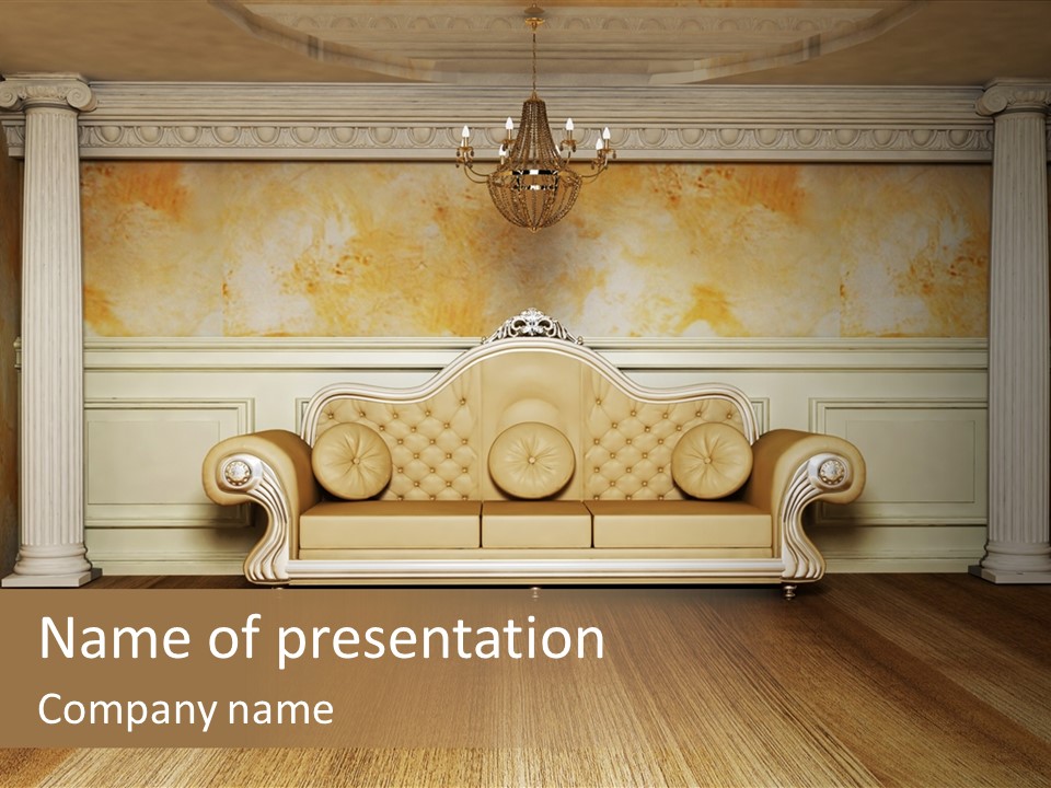 China Sofa PowerPoint Template