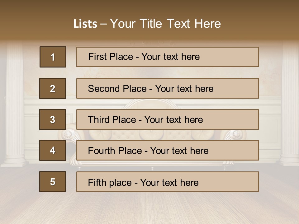 China Sofa PowerPoint Template