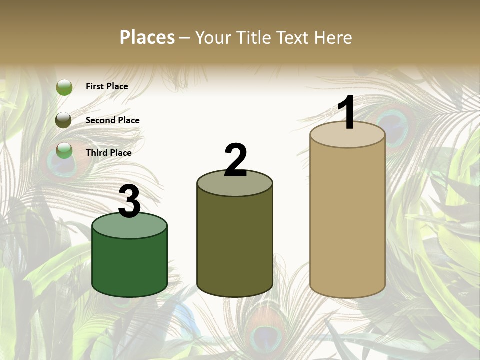 Peacock Feather Clip Art PowerPoint Template