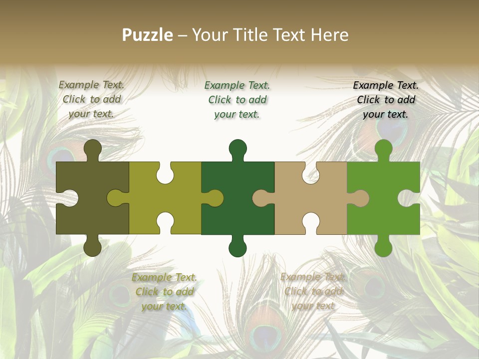 Peacock Feather Clip Art PowerPoint Template