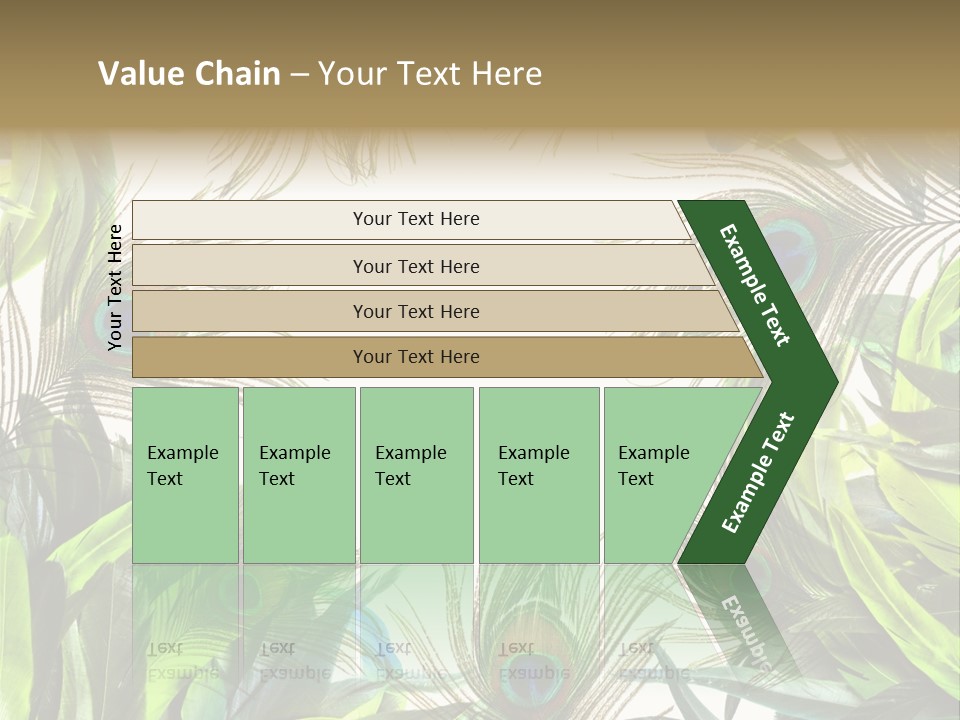 Peacock Feather Clip Art PowerPoint Template