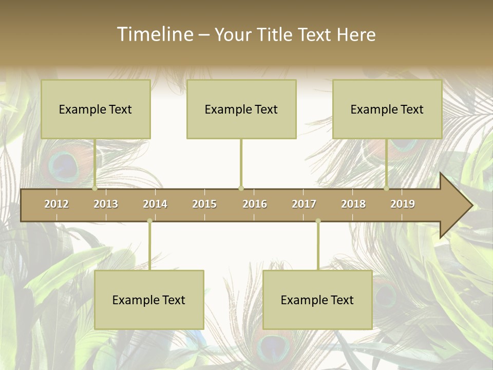 Peacock Feather Clip Art PowerPoint Template