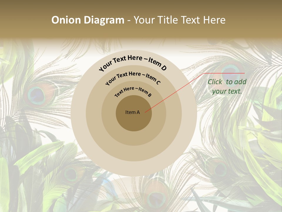 Peacock Feather Clip Art PowerPoint Template