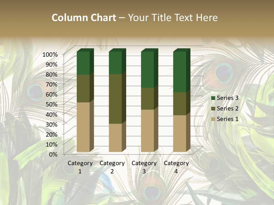 Peacock Feather Clip Art PowerPoint Template