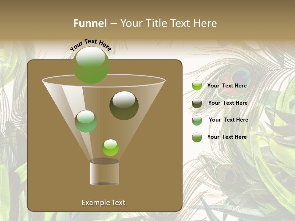 Peacock Feather Clip Art PowerPoint Template