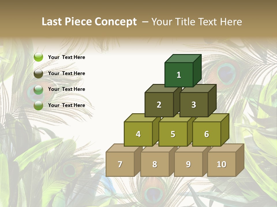 Peacock Feather Clip Art PowerPoint Template