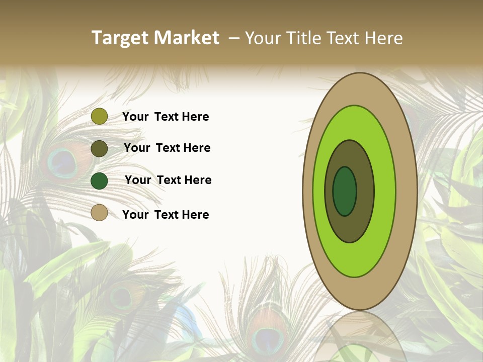 Peacock Feather Clip Art PowerPoint Template