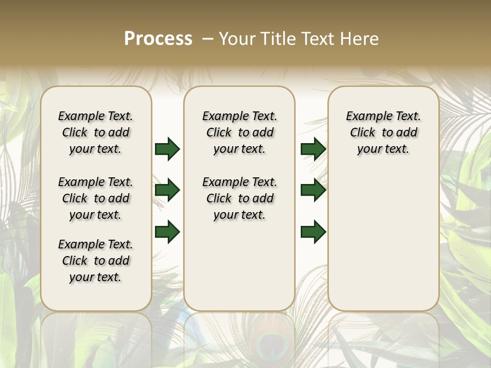 Peacock Feather Clip Art PowerPoint Template