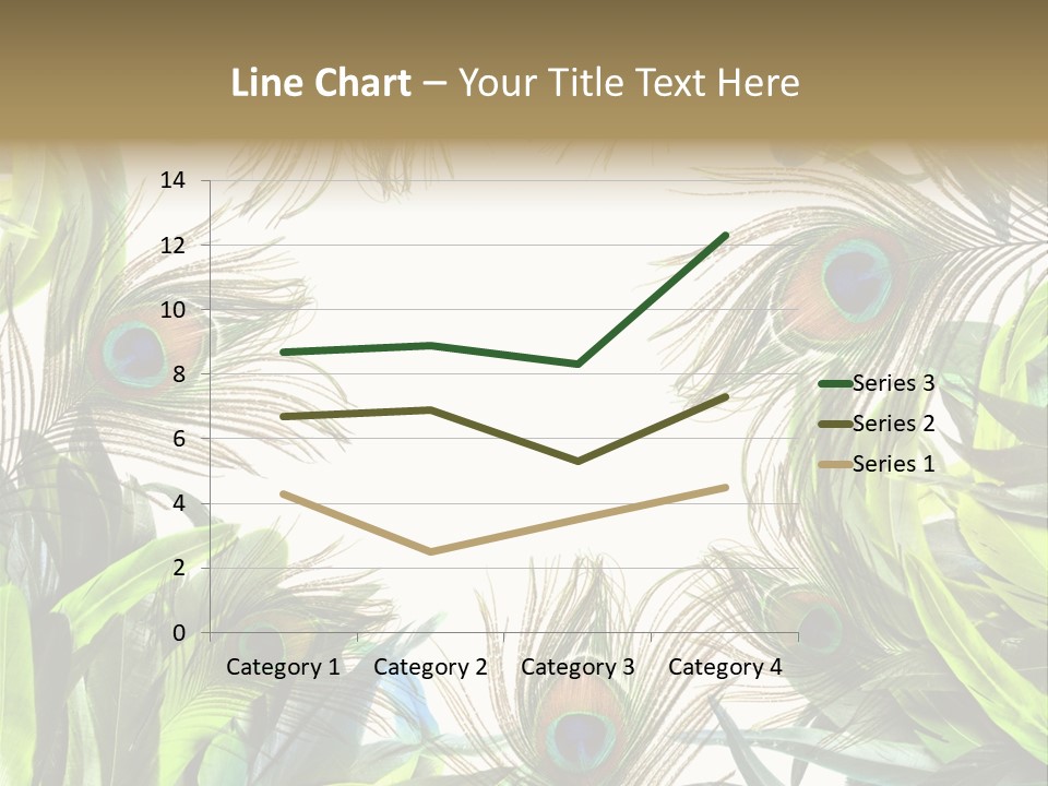 Peacock Feather Clip Art PowerPoint Template